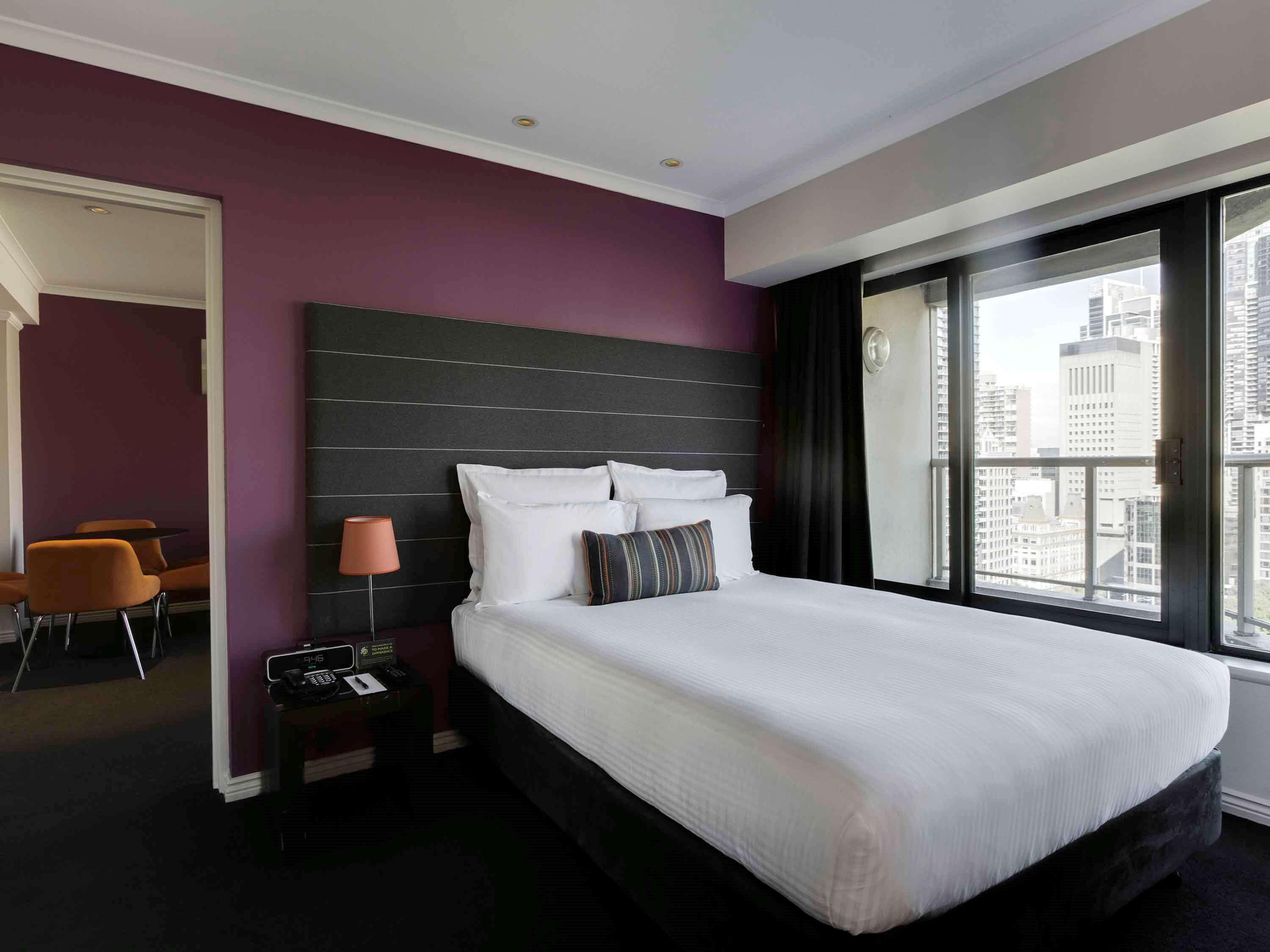 فندق بولمان سيدني هايد بارك المظهر الخارجي الصورة A bedroom at the hotel
